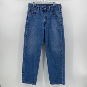 Levi's 550 Mens Relaxed Fit Tapered Leg Blue Denim Jeans W34 L30 Medium Wash
